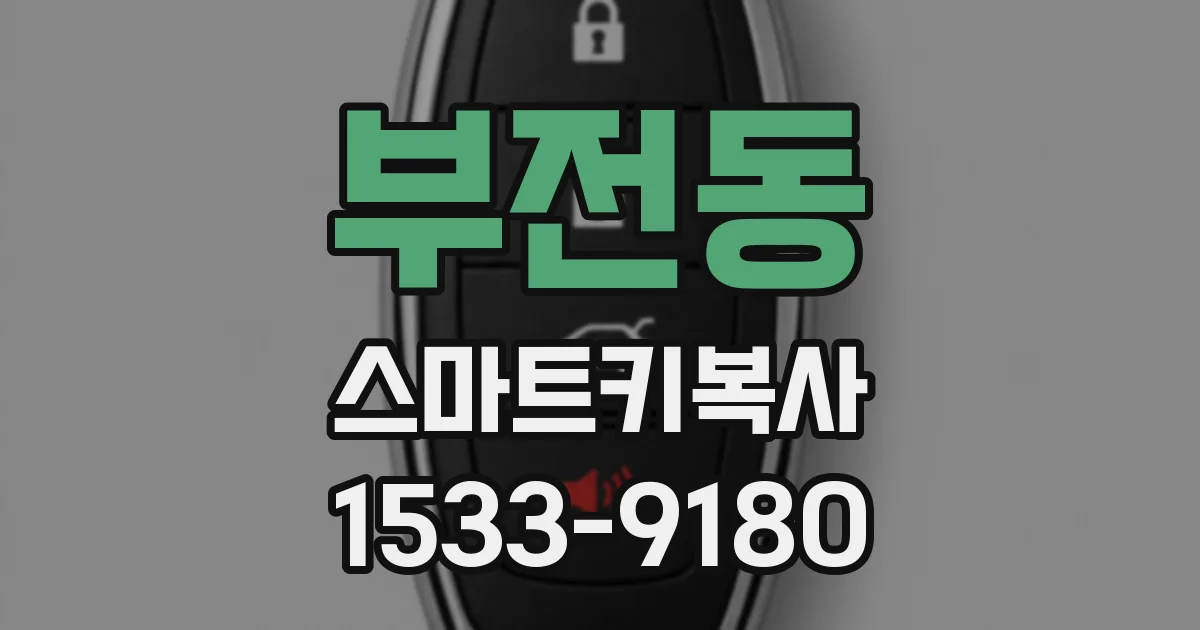 부전동 스마트키복사