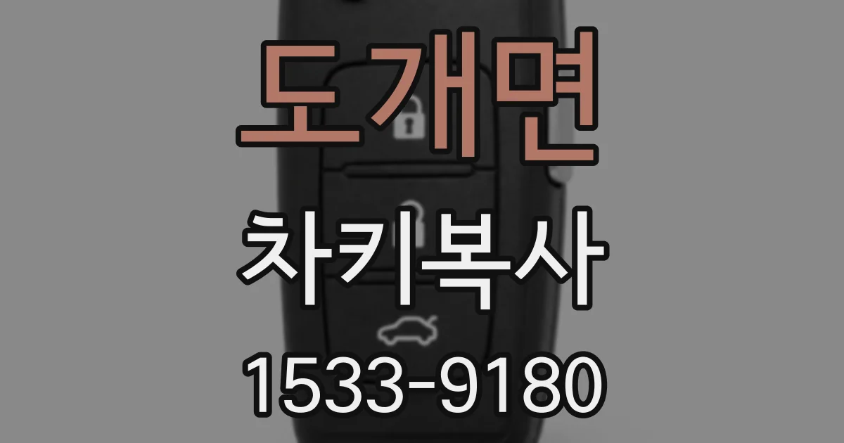 도개면 차키복사