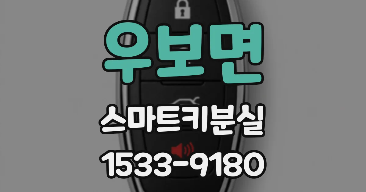 우보면 스마트키분실