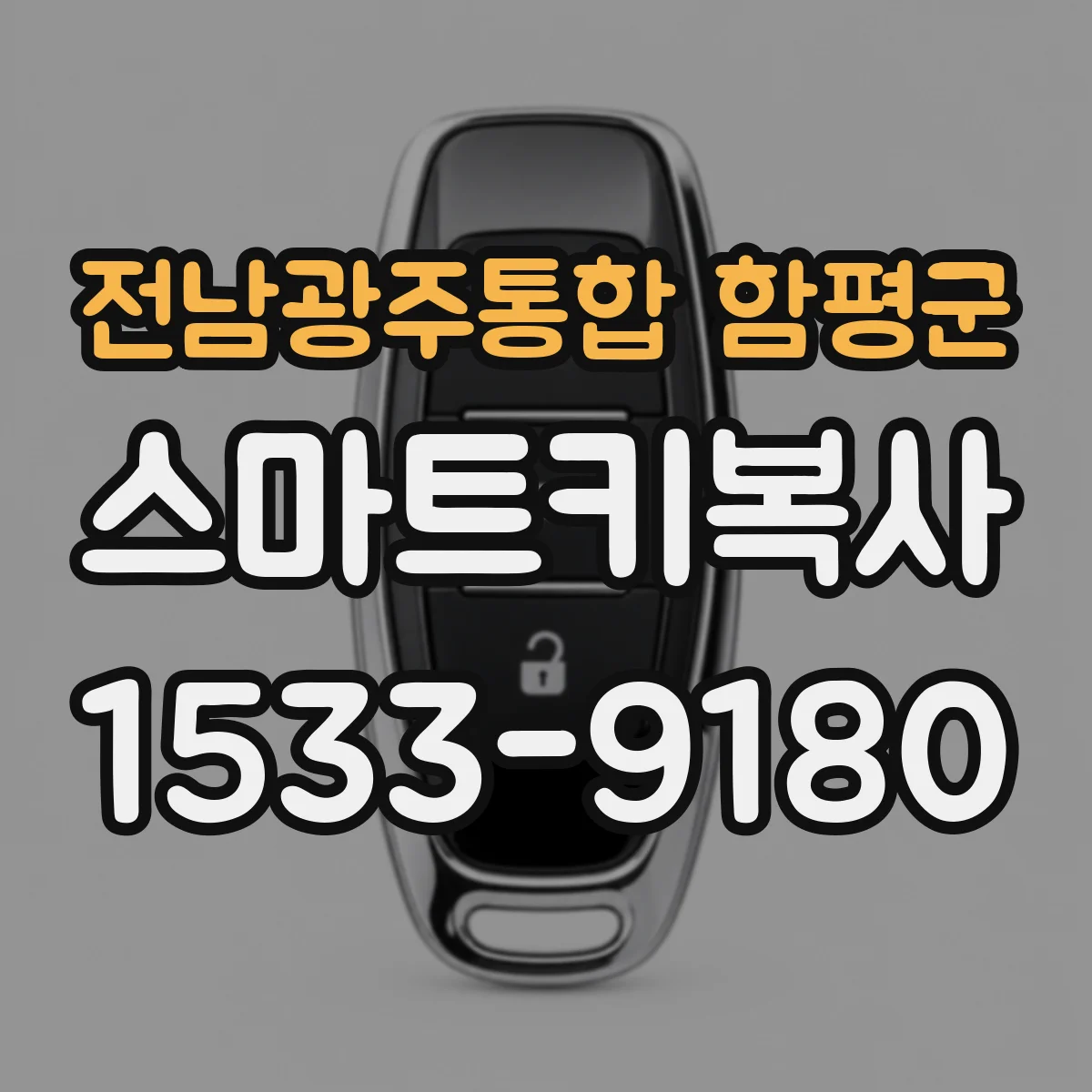 전남광주통합 함평군 스마트키복사