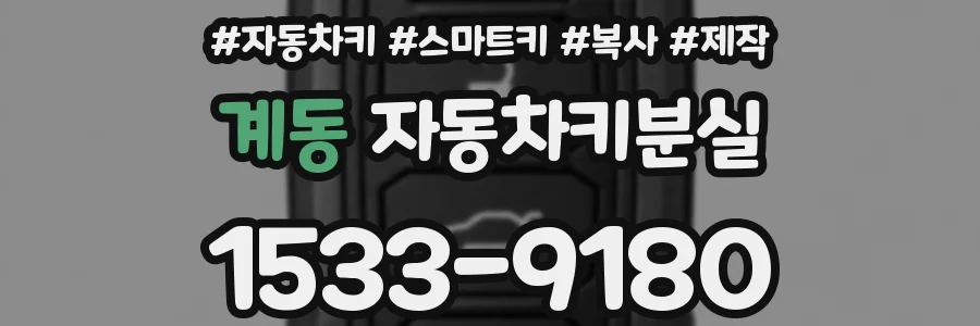계동 자동차키분실