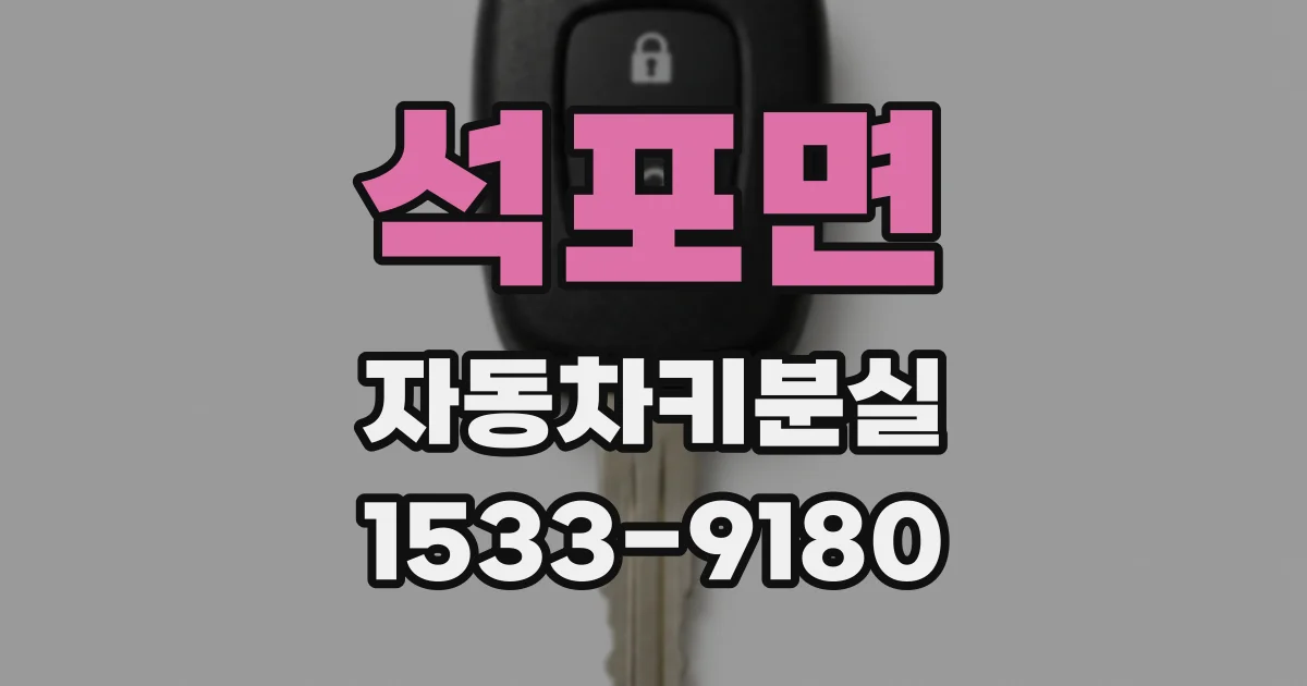 석포면 자동차키분실