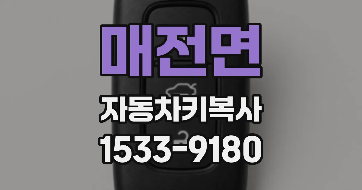 매전면 자동차키복사