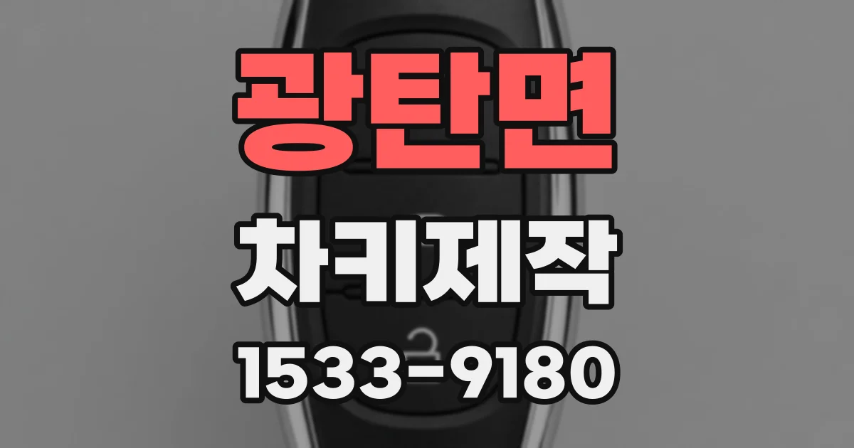 광탄면 차키제작