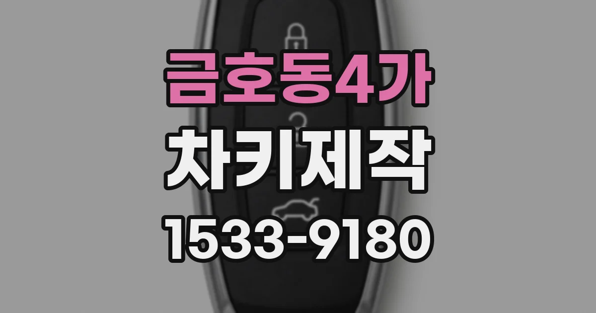 금호동4가 차키제작