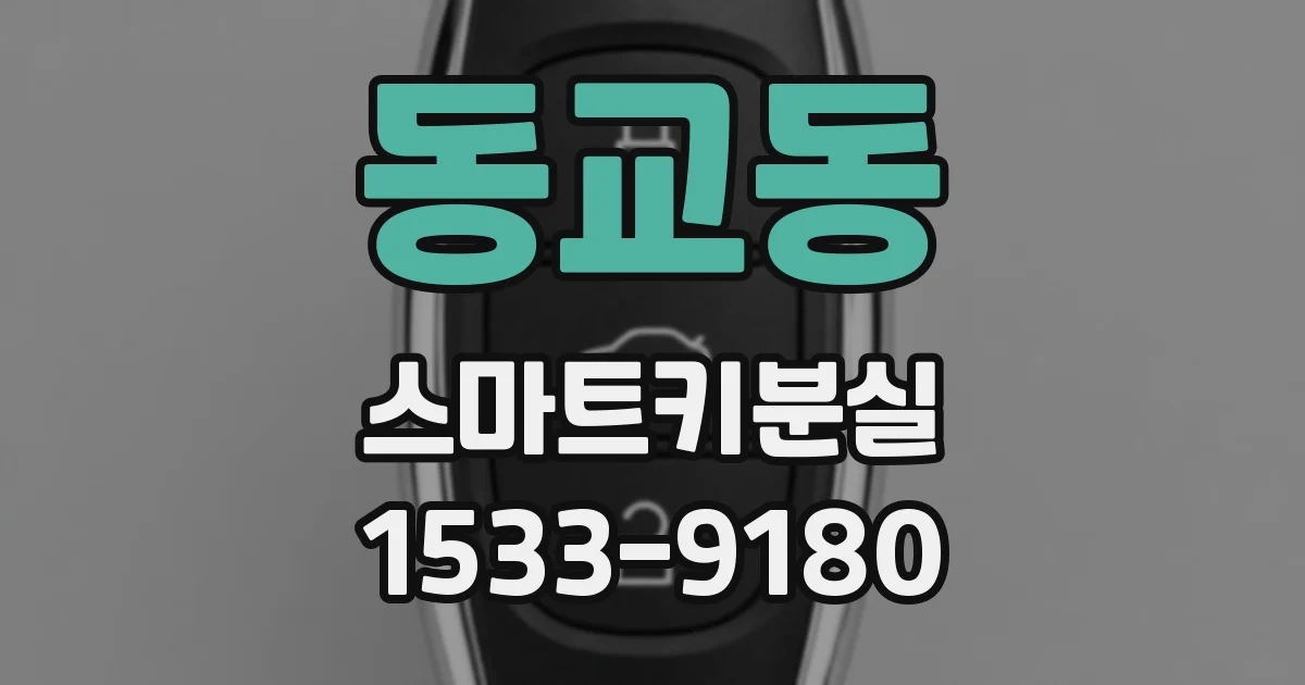 동교동 스마트키분실