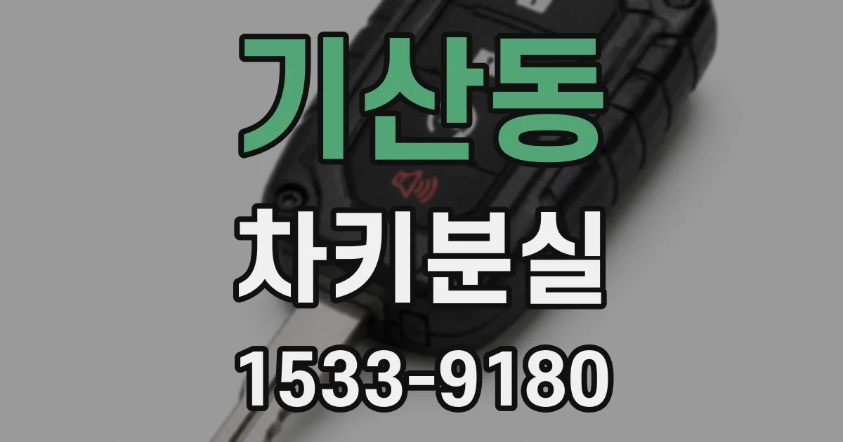 기산동 차키분실