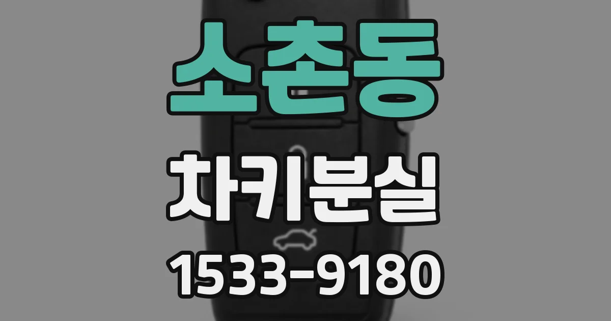 소촌동 차키분실