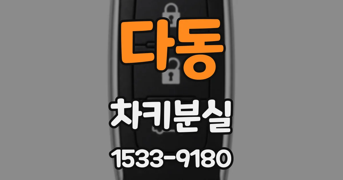 다동 차키분실