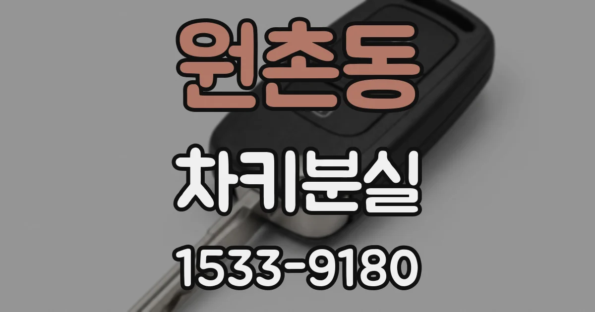 원촌동 차키분실