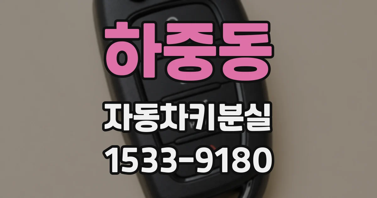 하중동 자동차키분실