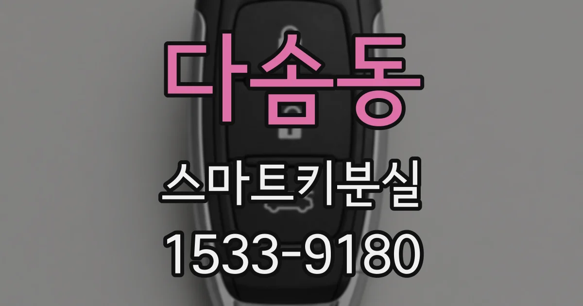 다솜동 스마트키분실