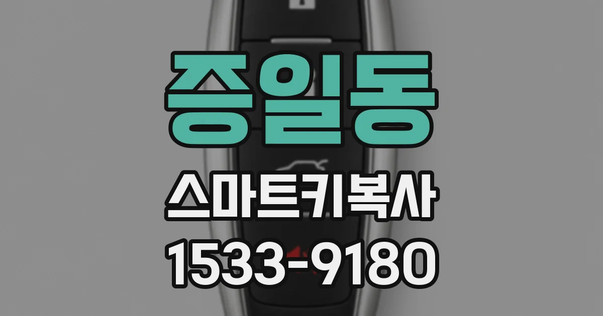 증일동 스마트키복사