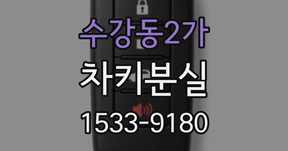 수강동2가 차키분실