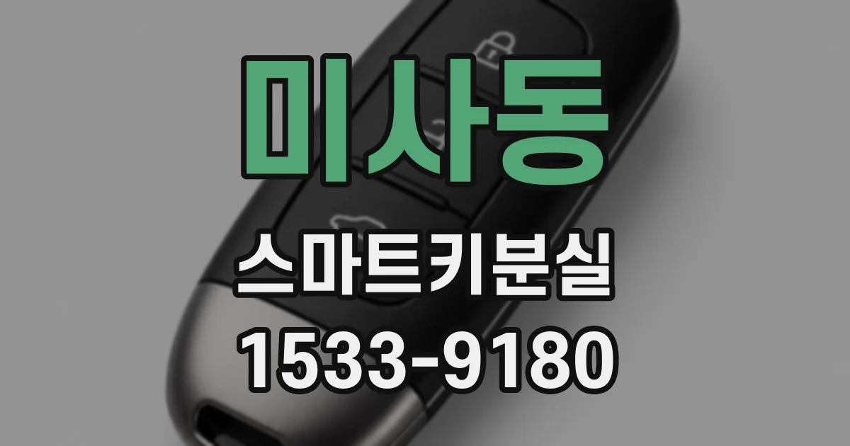 미사동 스마트키분실