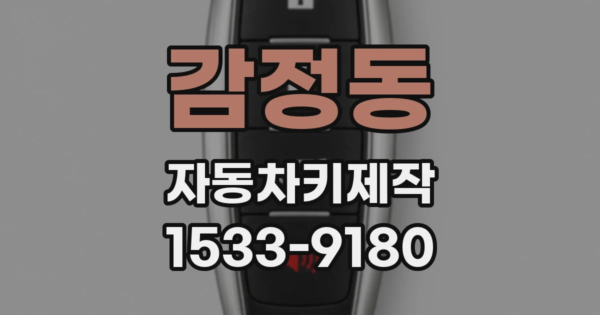 감정동 자동차키제작