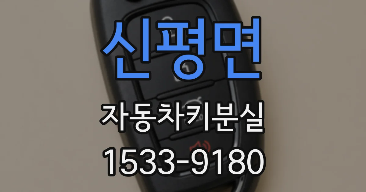 신평면 자동차키분실
