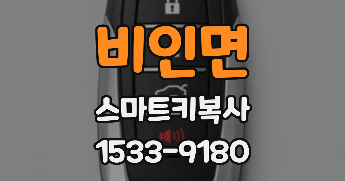 비인면 스마트키복사