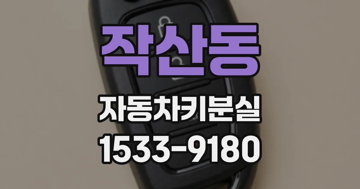 작산동 자동차키분실