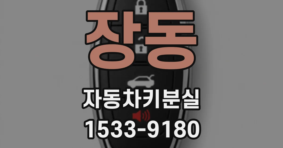 장동 자동차키분실