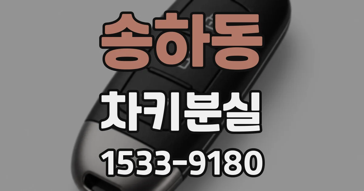 송하동 차키분실