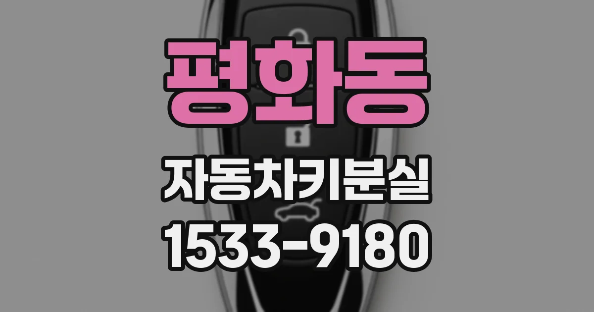 평화동 자동차키분실