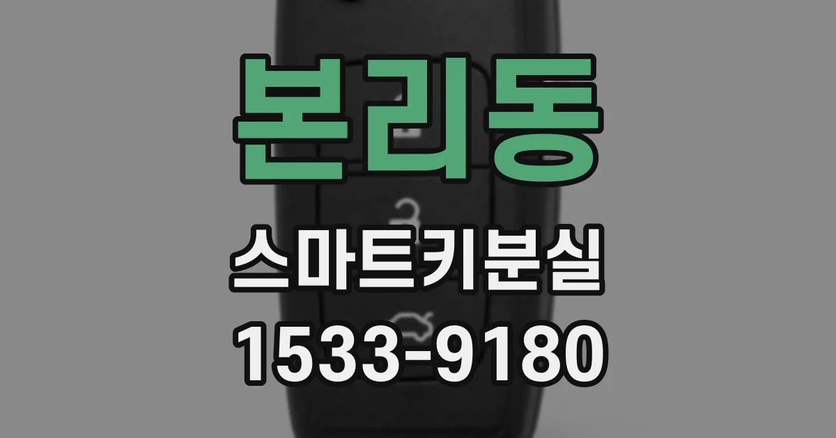 본리동 스마트키분실