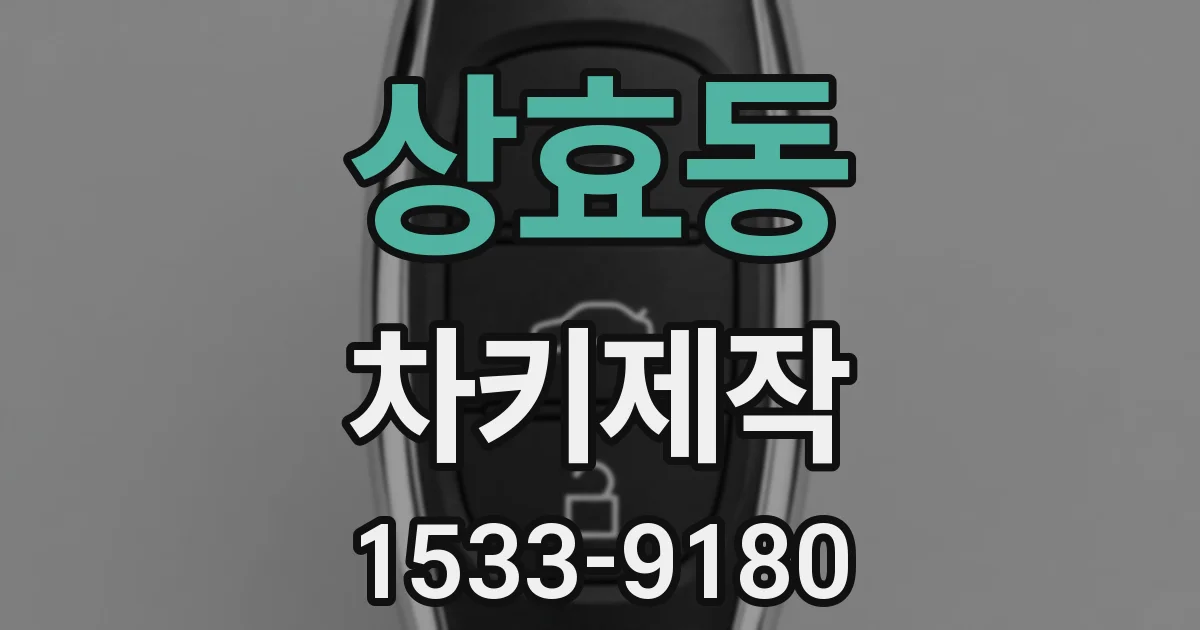상효동 차키제작