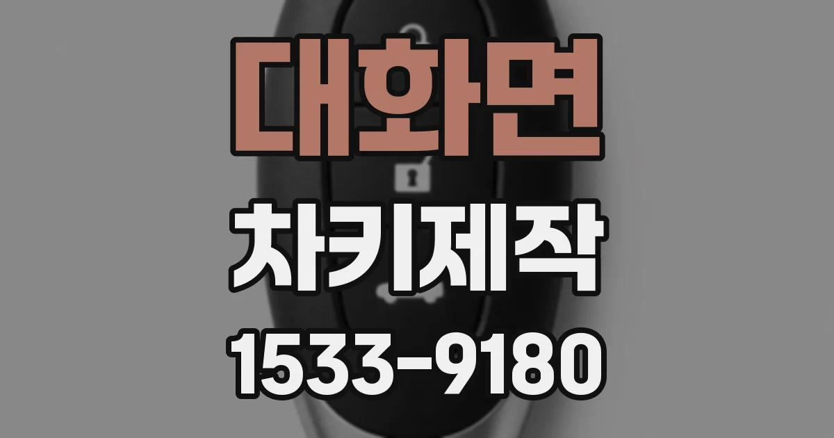 대화면 차키제작