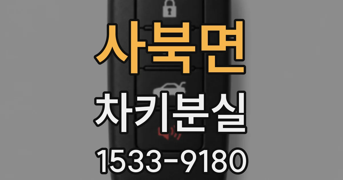 사북면 차키분실