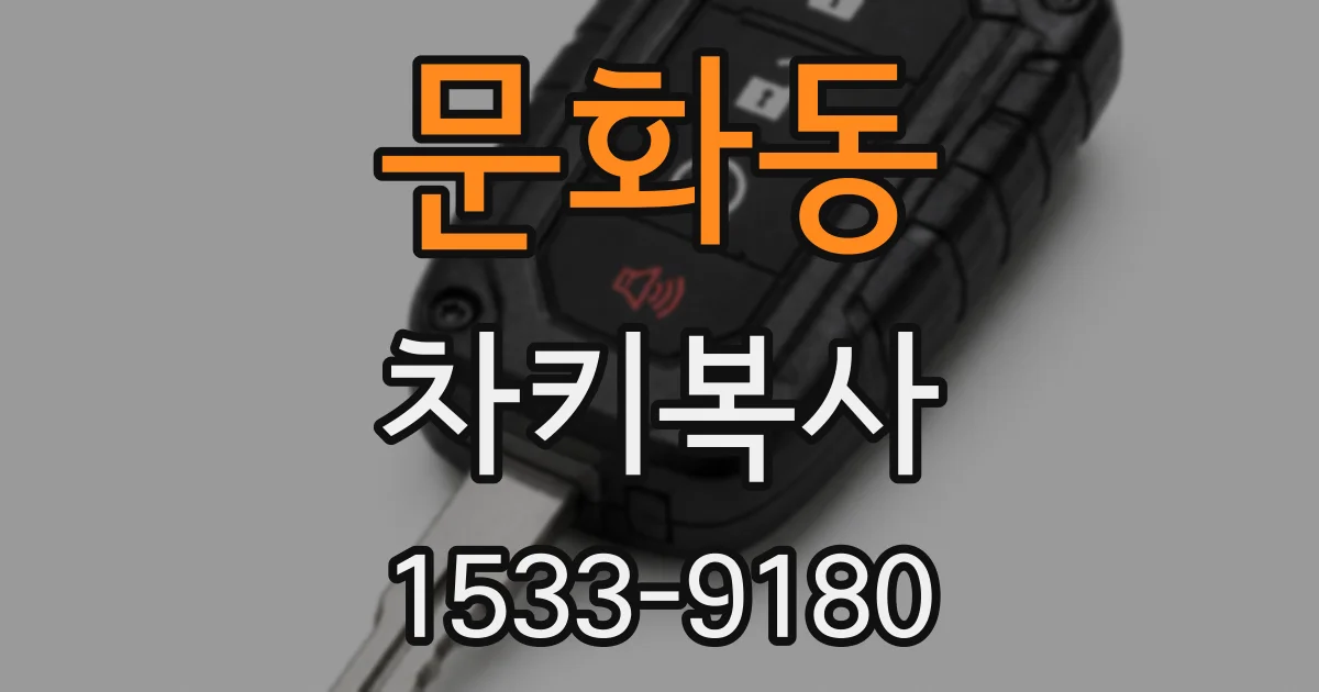 문화동 차키복사