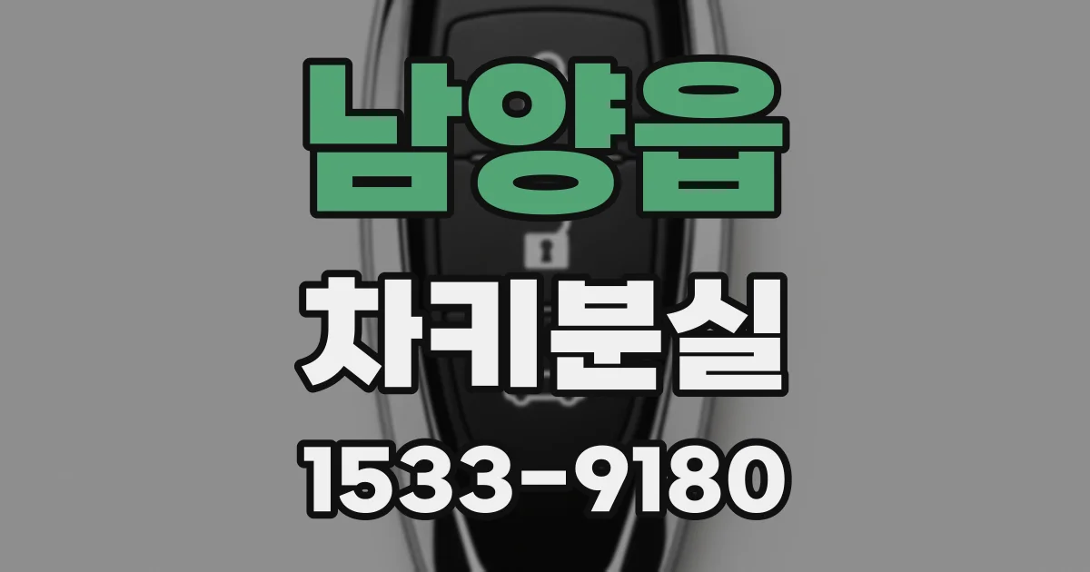 남양읍 차키분실