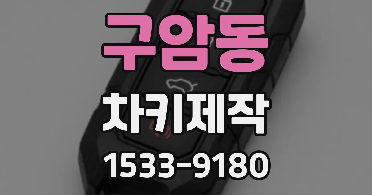 구암동 차키제작