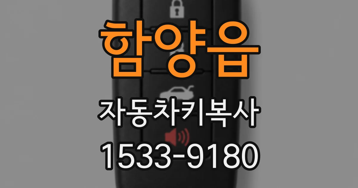 함양읍 자동차키복사