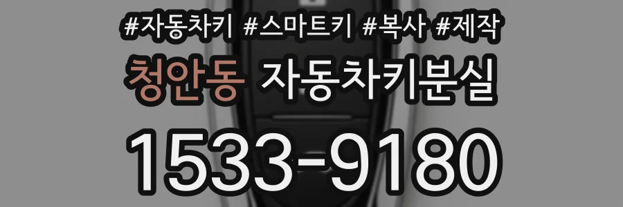 청안동 자동차키분실