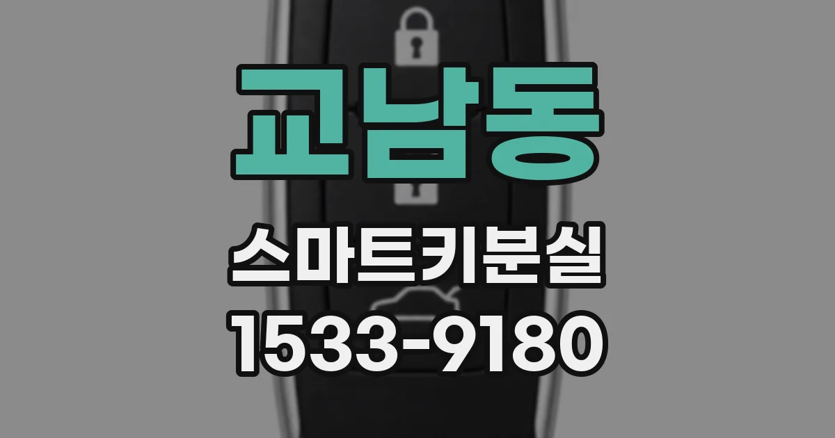 교남동 스마트키분실