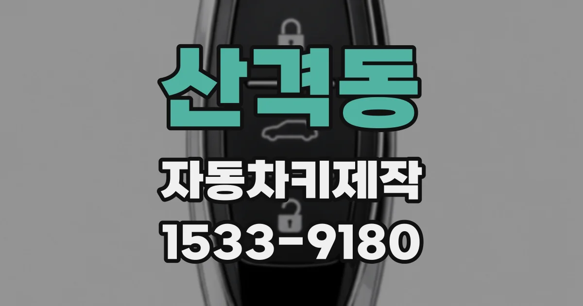 산격동 자동차키제작