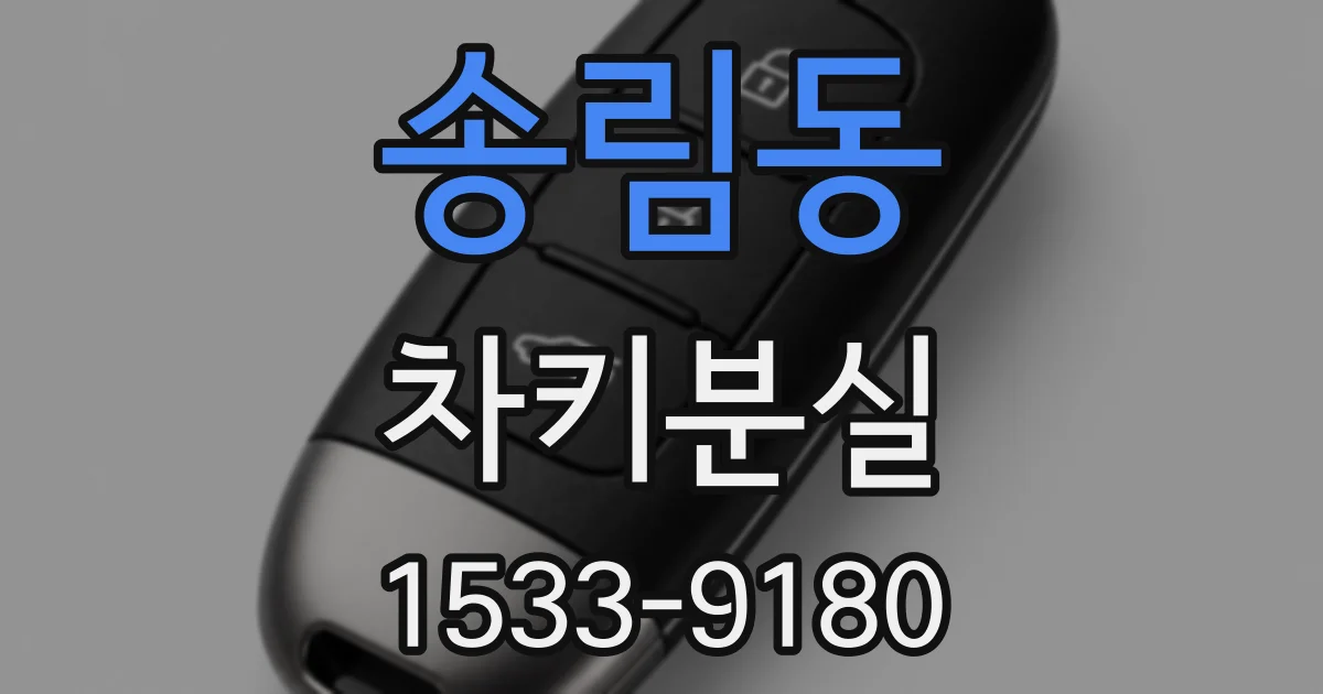 송림동 차키분실