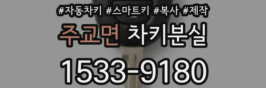 주교면 차키분실