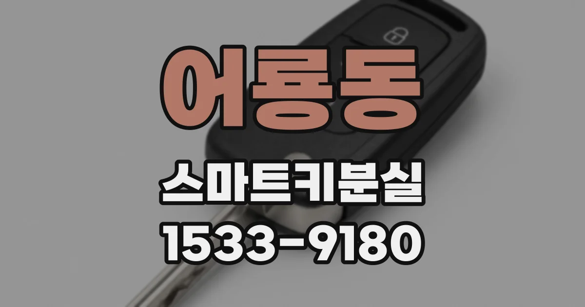어룡동 스마트키분실