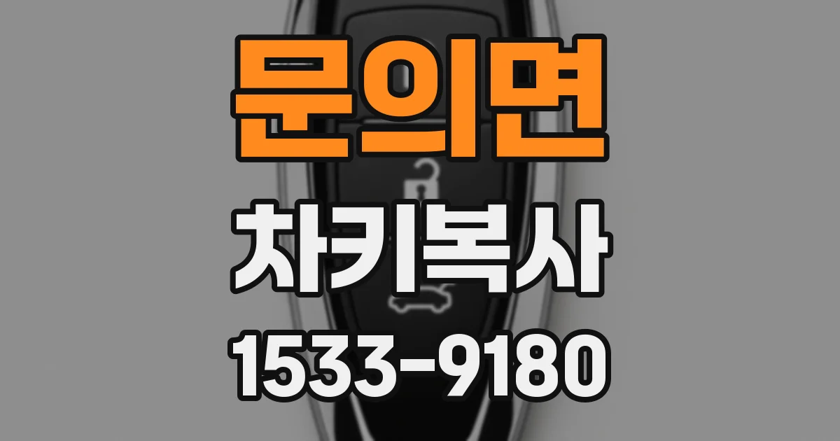 문의면 차키복사