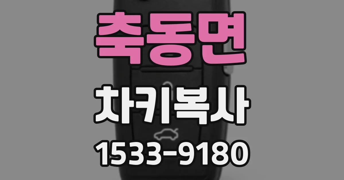 축동면 차키복사