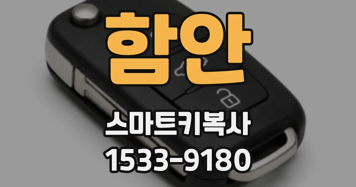 함안 스마트키복사