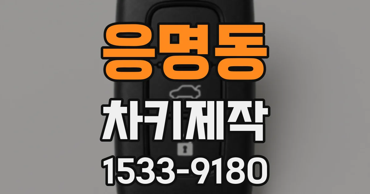 응명동 차키제작