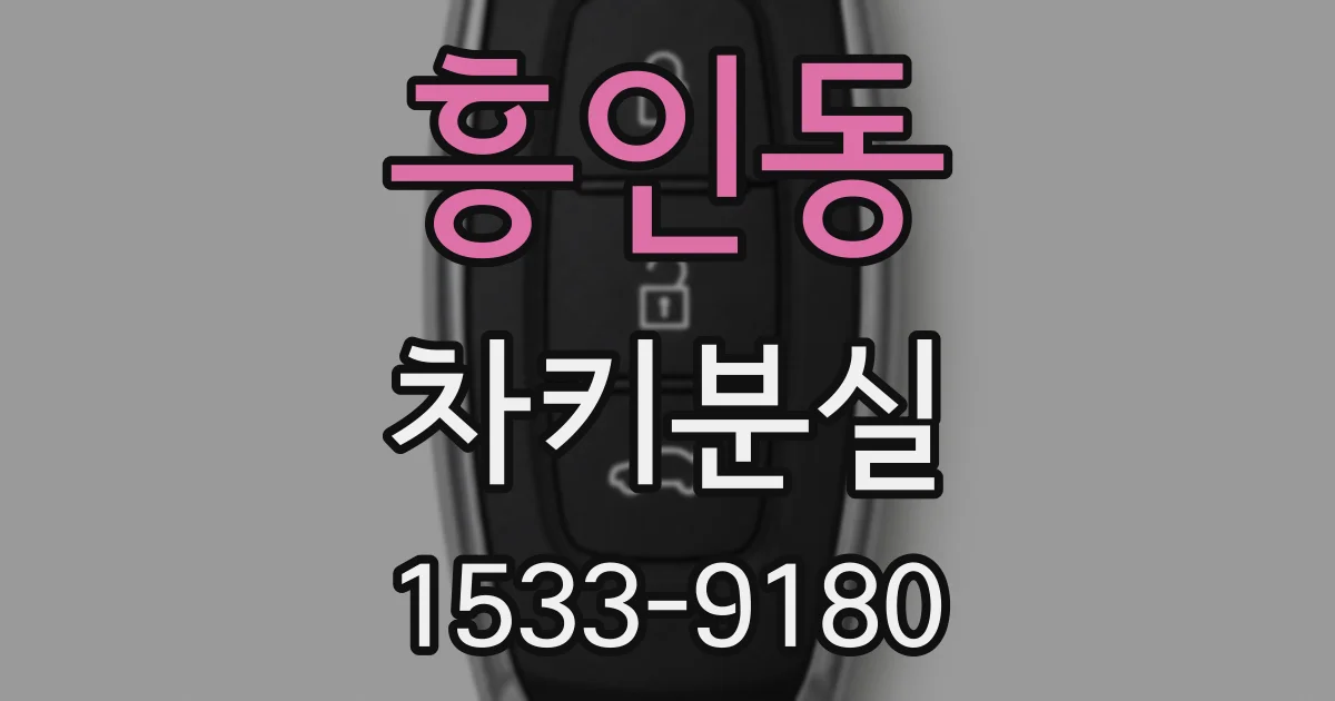 흥인동 차키분실