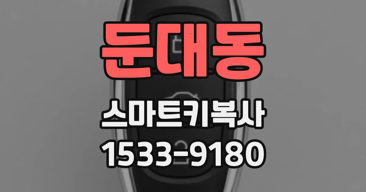 둔대동 스마트키복사