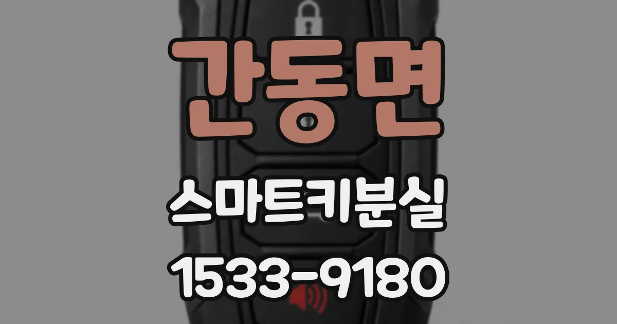 간동면 스마트키분실