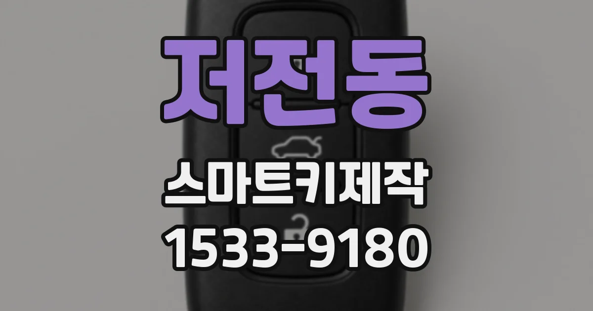 저전동 스마트키제작
