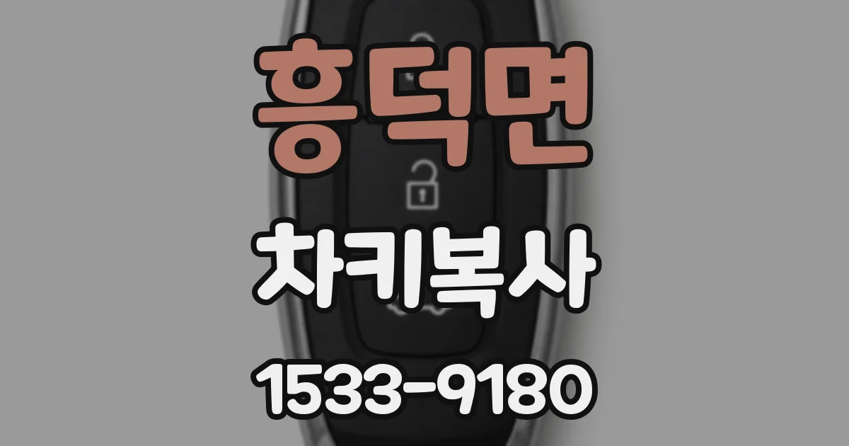흥덕면 차키복사