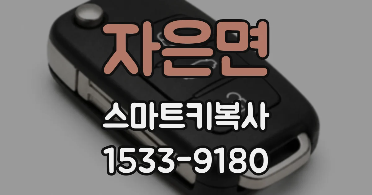 자은면 스마트키복사